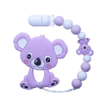 Load image into Gallery viewer, Baby Teething Lovely Koala Owl Horse Cookies Baby Teether Molar Toy Gift Raccoon Food Grade Silicone Beads For Kids and Baby

