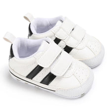 Load image into Gallery viewer, Fashion Soft Sole Hook Loop Pre Walker Sneakers Unisex Baby Boy Girl Leather Sports Non-slip Walker Shoes
