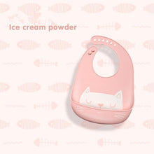 Load image into Gallery viewer, Colorful Baby Stuff Waterproof Silicone Bib Feeding Baby Cartoon Aprons Adjustable Bibs Burp Cloths
