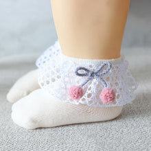 Load image into Gallery viewer, New Baby Socks Cute Lace Flower Bows Newborn Baby Girl Socks Cotton Princess Girls Socks
