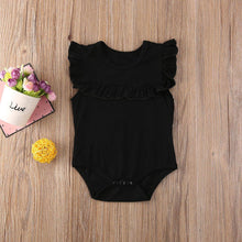 Load image into Gallery viewer, Newborn Baby Girl Clothes Ruffled Sleeveless Bodysuit Solid Playsuit Jumpsuit Outfits For Girls
