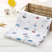 Load image into Gallery viewer, Muslin Cotton Diaper Baby Blankets Newborn Swaddle Blanket Infant Multi Purpose Bath Towel
