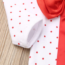 Load image into Gallery viewer, Newborn Girl Boy Autumn Santa Claus Long Sleeve Dot Bandage  Romper Jumpsuit Hat For Christmas Made For Girls and Boys

