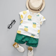 Load image into Gallery viewer, Fashion Infant  Clothing Set for Boys and Girls Cute Summer Casual Clothes Set  Top+Shorts Kids Clothes Summer Edition T shirt and Pants Set
