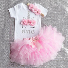 Load image into Gallery viewer, Modern Unicorn Baby Kids 1st year Girls Dress For Birthday Party Outfits Infant Princess Girls Clothes 12 Months Kids
