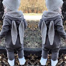Load image into Gallery viewer, Elegant Baby Clothes Rompers Jumpsuits Newborn Cartoon Little Bee Rabbit Ears Zipper Clothes Cotton Jackets For Kids
