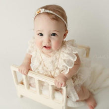 Load image into Gallery viewer, Modern Newborn Baby Girl Flower Lace Romper Bodysuit Jumpsuit Tutu Dress Outfit Clothes Made for Little Prinsess girls between 0-24Months
