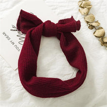 Load image into Gallery viewer, Luxury Modern Designer Baby Headband Girl Knitted Hair Accessories Toddler Knotted Turban Newborn Hair Bows Headwrap
