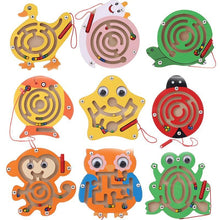Load image into Gallery viewer, Children Magnetic Maze Toy Kids Wooden Puzzle Game Toy Kids Early Educational Brain Teaser Wooden Toy Intellectual Stevvex Board
