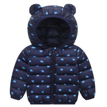Load image into Gallery viewer, Modern Designer New Winter Baby Outerwear Hooded Printed Cotton Padded Jacket and Coats For Babies and Girls Kids
