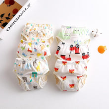 Load image into Gallery viewer, 8-layer Pants Baby Diapers Reusable Training Pants Washable Cloth Diapers Waterproof Pants Nappies  With Leak-proof Side
