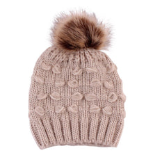 Load image into Gallery viewer, Infant Baby Boy Girl &amp; Mom Winter Knit Warm Soft Beanie Hat Hairball Cap for Adult Children Family Matching Caps Hats
