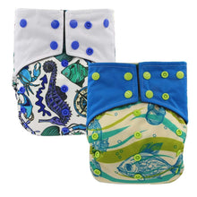 Load image into Gallery viewer, All-In-One  Cloth Diaper for Baby Bamboo Charcoal Eco-friendly Baby Cloth Diaper

