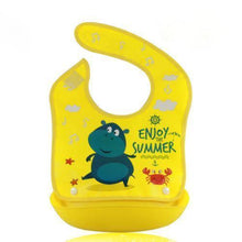 Load image into Gallery viewer, Waterproof Silicone Bib Feeding Food Catcher Baby Newborn Cartoon Aprons Adjustable Baby Bibs For Kids
