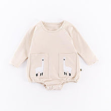 Load image into Gallery viewer, Romper Set Fashion Cartoon Bodysuit Hat and Pant  Clothing Set Cute Animal Newborn Baby Clothes Pajamas
