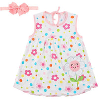 Load image into Gallery viewer, New Summer Cute Baby Girl Infant girl Princess Dress with Headband In Tutu Design With Flowers
