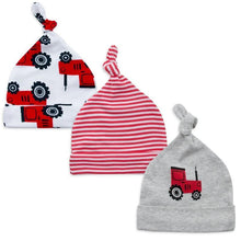 Load image into Gallery viewer, Printed Baby Hats &amp; Caps For Newborn Baby Accessories In Elegant Modern Design Set Of 3PCS For Baby Kids
