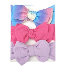 Load image into Gallery viewer, Summer Cute Floral Bows Baby Girl Headbands Elastic Bowknot Newborn Hair Band Turban Set Hair Accessories Bow Set For Kids

