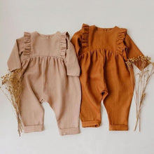 Load image into Gallery viewer, Modern Handamde Girls Jumpsuit Long Sleeve Romper Overalls Autumn Clothes For Baby Cotton Line In Elegant Autmn Style
