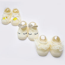 Load image into Gallery viewer, Baby Girl  Anti-Slip Cotton Bow Lace Flower Floor Socks Spring Socks Excellent Quality Everyday Wear
