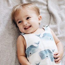 Load image into Gallery viewer, Newborn Baby Summer Clothing Sleeveless Whales Print Romper Jumpsuit Sun suit Playsuits For Boys
