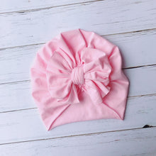 Load image into Gallery viewer, Cute Baby Hat Toddler Kids Soft Cotton Turban Beanies Hat Boy Girl Floral Bowknot Head Wraps
