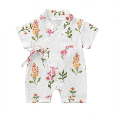 Load image into Gallery viewer, Summer Baby Girl/Boys Clothing Short-sleeved Rompers Jumpsuit Floral Print  Cute Soft Newborn Infant Baby Playwear For Girls and Boys Kids
