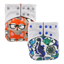 Load image into Gallery viewer, All-In-One  Cloth Diaper for Baby Bamboo Charcoal Eco-friendly Baby Cloth Diaper
