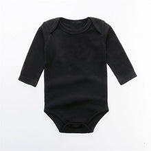 Load image into Gallery viewer, Classic Modern Solid Color Boy Girls Romper Newborn Long Sleeve Cotton Jumpsuit Tops For Girls and Boys Baby
