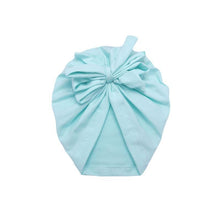 Load image into Gallery viewer, Luxury Modern Baby Headband Hat Bowknot Print Cotton Stretchy Turban Headband Infant Head Wrap Beanie Hat  For Babies and Kids
