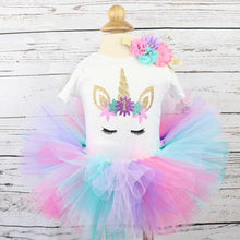 Load image into Gallery viewer, Unicorn tutu dresses for Newborn Baby girl and 1st Birthday Outfits for baby Girls In Luxury Modern New Baby Design
