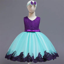 Load image into Gallery viewer, Handmade Luxury Princess Baby Girl 1 Year Birthday Dress Tutu First Christmas Party Cute Bow Dress Infant Modern Luxury Dress With Big Bow
