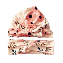 Load image into Gallery viewer, Luxury Mdoern Set 2PCS Baby and Mom Headbands Set Flower Bowknot Newborn Turban Cross-tied Mommy Headband Bow
