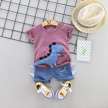 Load image into Gallery viewer, Fashion Infant  Clothing Set for Boys and Girls Cute Summer Casual Clothes Set  Top+Shorts Kids Clothes Summer Edition T shirt and Pants Set
