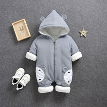 Load image into Gallery viewer, Clothes Cold Winter Girl Garment Thicken Warm Comfortable Pure Cotton Coat Jacket Kids Romper Jumpsuit In Modern Style
