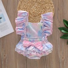 Load image into Gallery viewer, Colorful Sleeveless Newborn Baby Girls Floral Tutu Romper Bowknot Backcross Jumpsuit Sunsuit Clothes For Summer
