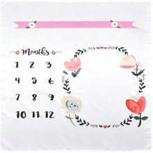 Load image into Gallery viewer, Newborn baby Monthly Growth  Blanket Photography Props Background Cloth For Baby
