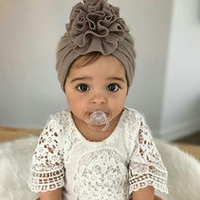 Load image into Gallery viewer, Baby Flower Turban Headwraps Caps Elastic Hair Accessories Bow For Baby Girls
