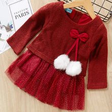 Load image into Gallery viewer, Toddler   Cute Dress With Fluffy Ball Unique Design Perfect Gift For Baby Girls
