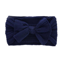 Load image into Gallery viewer, Big Bow Soft Nylon Headbands Flower Print Nylon Turban Hairband Oversize Bunny Bow For Baby Kids
