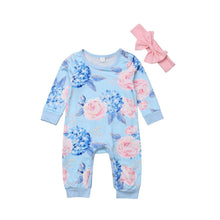 Load image into Gallery viewer, New Fashion Newborn Romper Floral Jumpsuit  Baby Playsuit Girl Outfit Clothes Set For Girls
