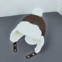 Load image into Gallery viewer, Modern Retro Baby Boys and Girls Hat Kids Children Ear Flap Muff Winter Warm Plush Cotton Cap Beanie Gifts Hat For Kids
