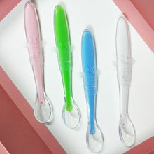 Load image into Gallery viewer, Baby Full Silicone Soft  Training Spoon Children Tableware Perfect Gift For Parents Baby Boys Or Girls Unique Design
