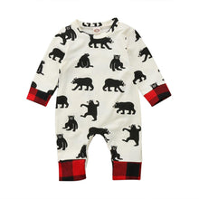 Load image into Gallery viewer, Newborn Baby Boy Girl Clothes Bear Long Sleeve letter print Jumpsuit Romper Playsuit Outfits For Boys
