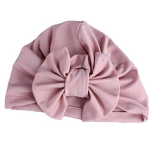 Load image into Gallery viewer, Newborn Baby Kids Boys Girls Soft Turban Cap Beanie Solid Bow Knot Wrap Cap For Baby
