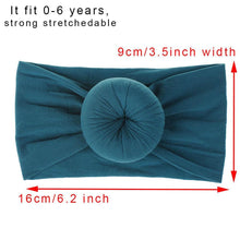 Load image into Gallery viewer, Newborn Infant Kids Girls Nylon Bow Hairband Headband Stretch Turban Knot For Bay Girls
