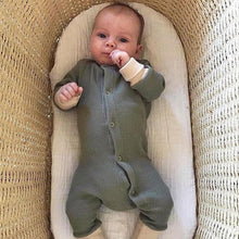 Load image into Gallery viewer, Baby Romper Jumpsuits Autumn Winter Warm Long Sleeve Rompers Clothes In Retro Classic Style
