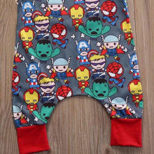 Load image into Gallery viewer, Newborn Baby Boy Romper Cartoon Heros Pattern Jumpsuit Summer Clothes Outfits For Girls and Boys
