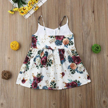 Load image into Gallery viewer, Luxury Handmade Summer Toddler Baby Girls Dress Flower Sleeveless V Neck Party  Dress For Girls In Elegant Summer Design
