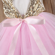 Load image into Gallery viewer, Fancy Wedding Dress Sleeveless Sequins Party Dress For Baby Girl Summer Dresses In Luxury New Elegant Design
